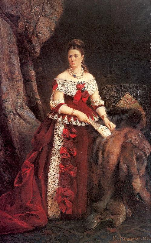 Makovsky, Konstantin Portrait of Countess Vera Zubova France oil painting art